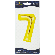 Цифра фольгована Pelican, “7“ золото 80см 830817 KNZ