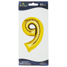 Цифра фольгована Pelican, “9“ золото 80см 830819 KNZ