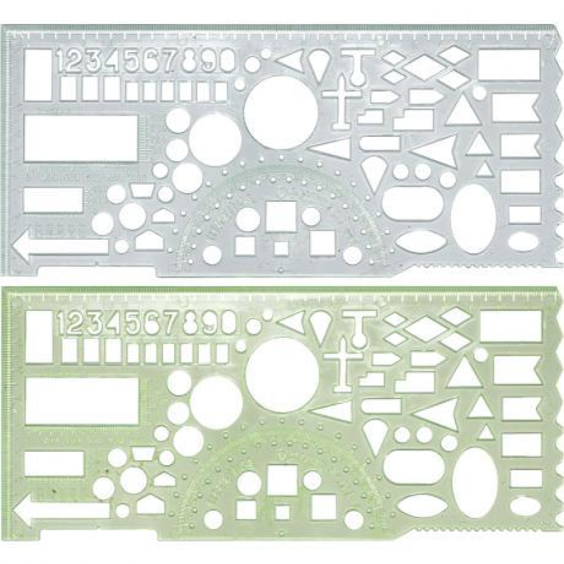 Лінійка-трафарет “офіцерська“ KNZ Лінійка-трафарет “офіцерська“ KNZ