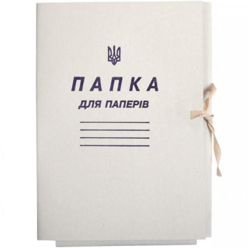 Папка для паперів картонна на зав“язках KNZ