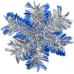 Прикраса “Сніжинка“ з дощику 23 см KNZ Прикраса “Сніжинка“ з дощику 23 см KNZ