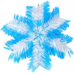 Прикраса “Сніжинка“ з дощику 23 см KNZ Прикраса “Сніжинка“ з дощику 23 см KNZ