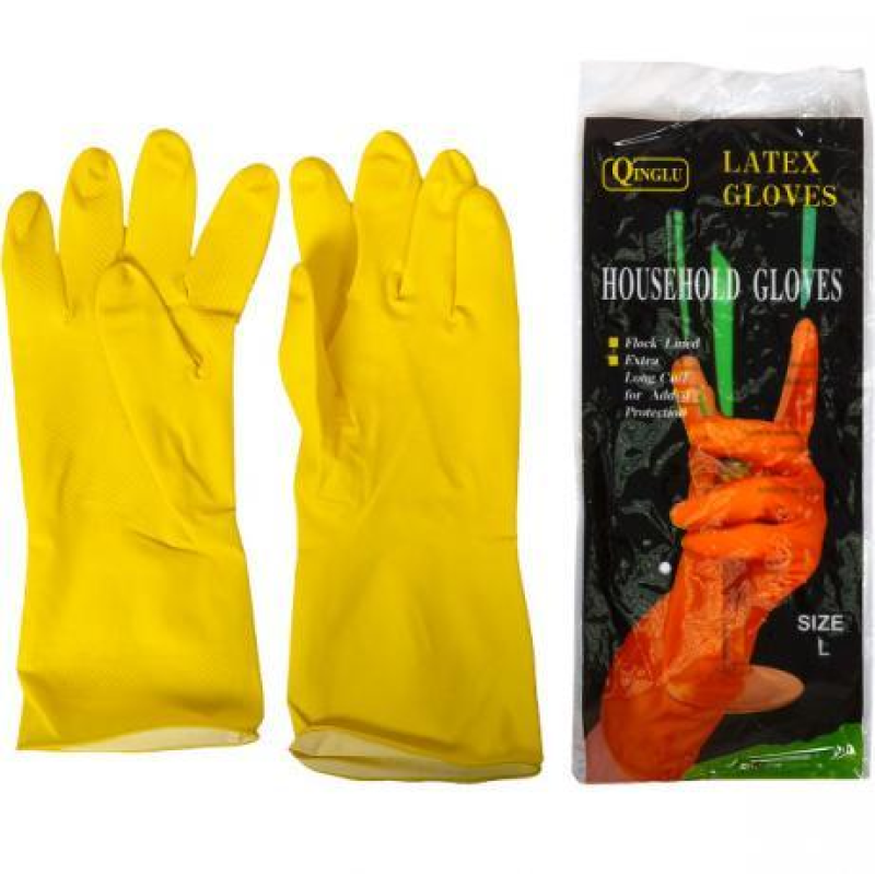 Рукавички латексні господарські “L“ KNZ Рукавички латексні господарські “L“ KNZ