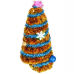 Елочка конусная с украшениями 7*16 см KNZ