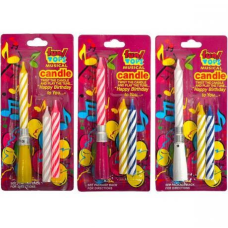 Набір свічок для торта 10-94 музичні, 3 штуки KNZ