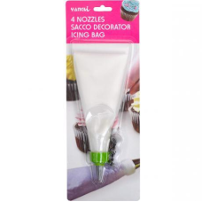 Мішок кондитерський силіконовий 4 насадки, блістер 31*11см KNZ