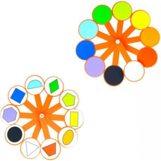 Віяло кольорів і геометричних фігур KNZ