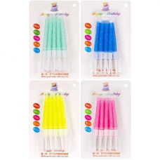 Набір свічок для торта неонові 10 штук KNZ