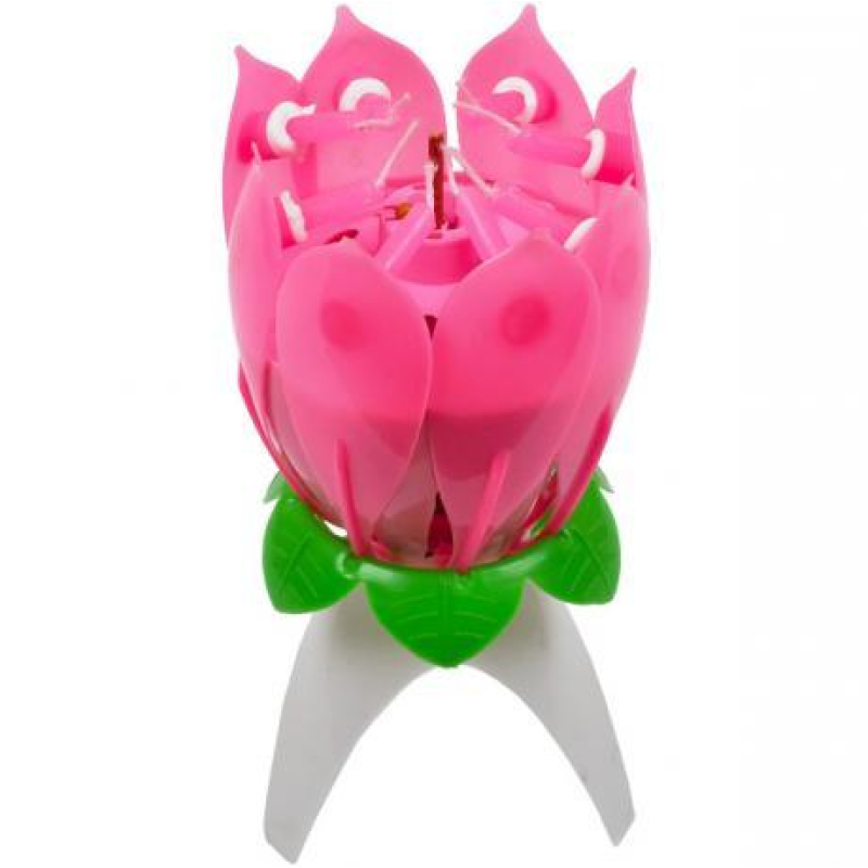 Свічка для торта музична “Квітка“ KNZ