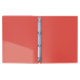 Папка пластикова А4 на 4 кільця з двома кишенями червона 30702-03 KNZ Папка пластикова А4 на 4 кільця з двома кишенями червона 30702-03 KNZ