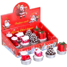 Свічка новорічна 5 см “Подарунок, Шишка“ KNZ