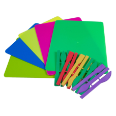 Дошка для пластиліну 180*250 мм +стеки НЕОН “Люкс Колор“ ДПН-Е0 KNZ