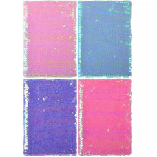 Блокнот з паєтками 21 * 14,5 см “Кольоровий“ тверда обкладинка, клітинка А-4 KNZ