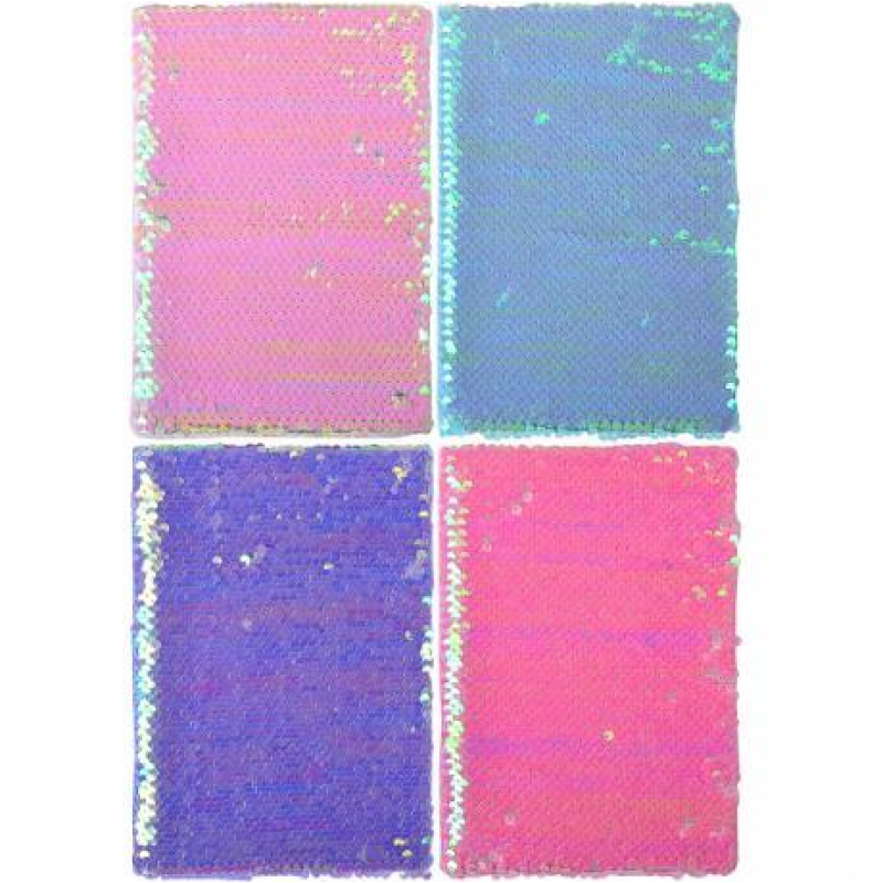 Блокнот з паєтками 21 * 14,5 см “Кольоровий“ тверда обкладинка, клітинка А-4 KNZ