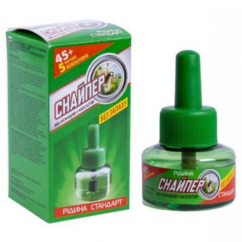 Рідина від комарів 45 + 5 ночей Стандарт(зелена) KNZ Рідина від комарів 45 + 5 ночей Стандарт(зелена) KNZ