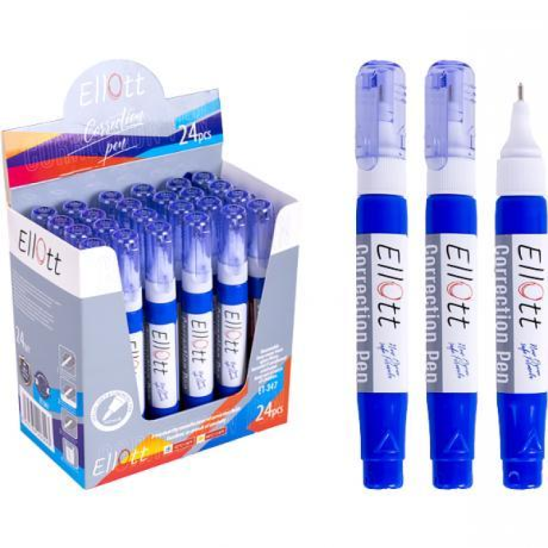 Корректор ручка “Ellott“ ET-347/24 7мл KNZ