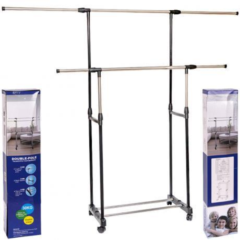 Подвійна підлогова стійка для одягу KNZ Подвійна підлогова стійка для одягу KNZ