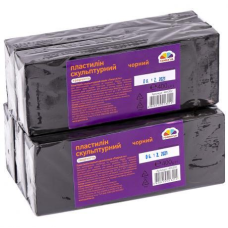 Пластилін скульптурний 400 гр чорний “Гамма“ KNZ