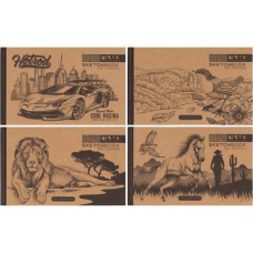 Блокнот скетчбук “Мандарин Крафт“ 214474 7БЦ тверда обкладинка 36 аркушів 197x124м БК031/01-04 KNZ