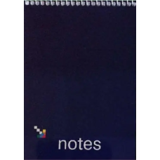 Блокнот для нотаток «Офіс», верхня пружина, А5, 50 аркушів, Офсет, клітинка, крейдована обкладинка KNZ