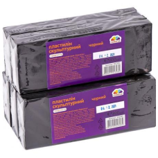 Пластилін скульптурний 800 гр чорний “Гамма“ KNZ