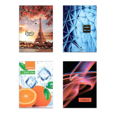 Зошит для нотаток «Асорті», А4, 96 аркушів, Офсет, клітинка, тверда обкладинка KNZ