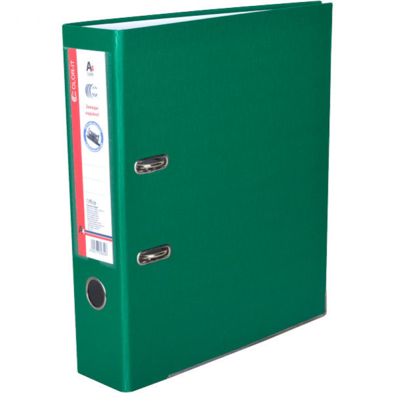 Папка сегрегатор для документів А4 7 см зелений “C“, Папка-накопичувач, Папка-реєстратор KNZ