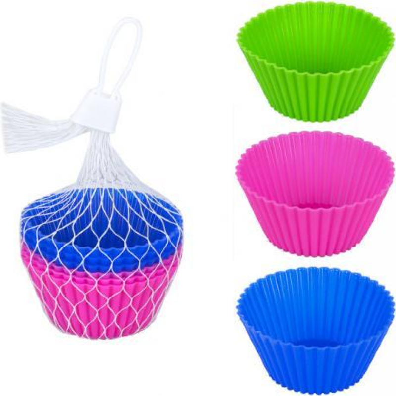 Форми силіконові для кексів, 6штук KNZ