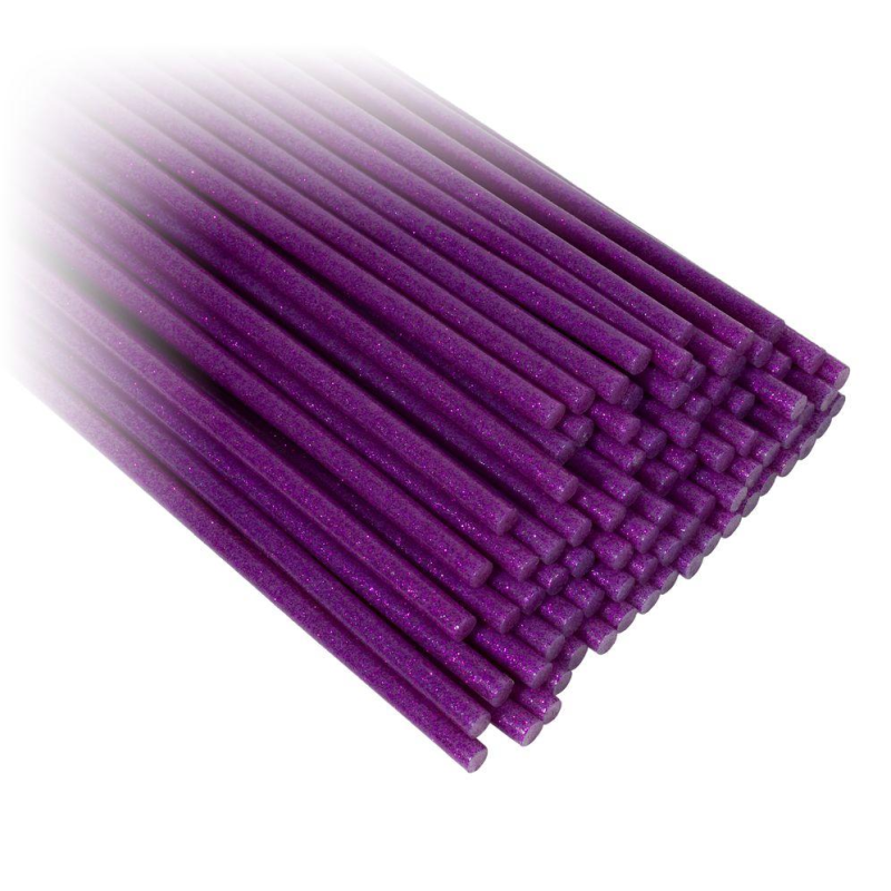 Клей сухий для термо пістолета рожевий з глітером 1203 KNZ