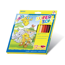 Олівці кольорові воскові 12 кольорів “MARCO“ Colorite Jumbo 1650-12CB KNZ