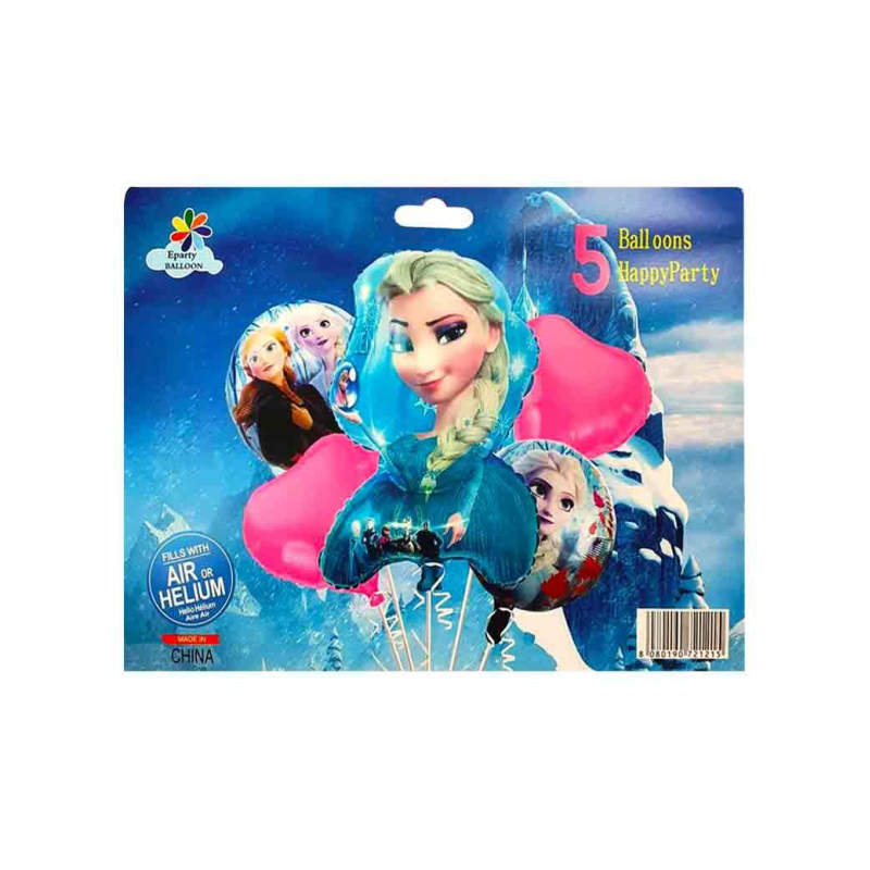 Набір з 5 куль фольгованих “Крижане серце“ 836972 KNZ Набір з 5 куль фольгованих “Крижане серце“ 836972 KNZ