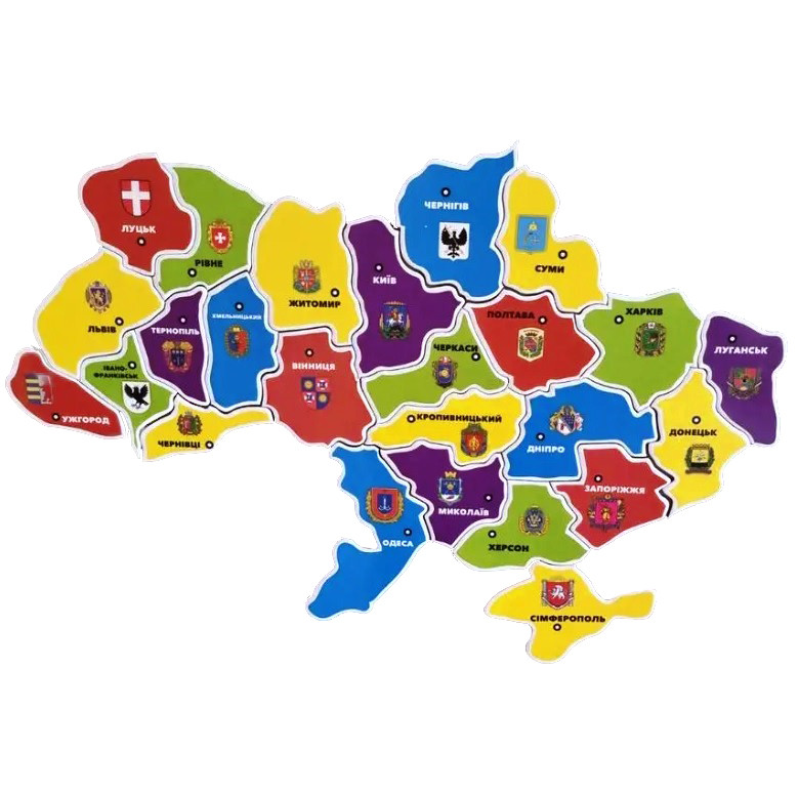 Магнітний пазл “Карта України“ 20х30 см 783515 KNZ