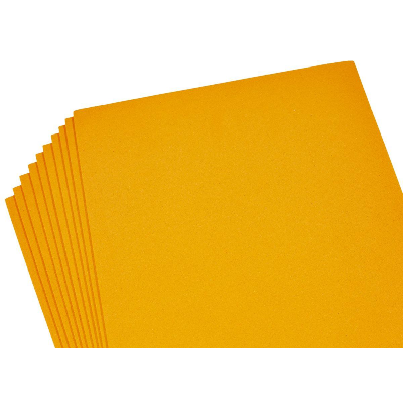 Фоаміран 2мм помаранчевий - 10аркушів, 10522 KNZ