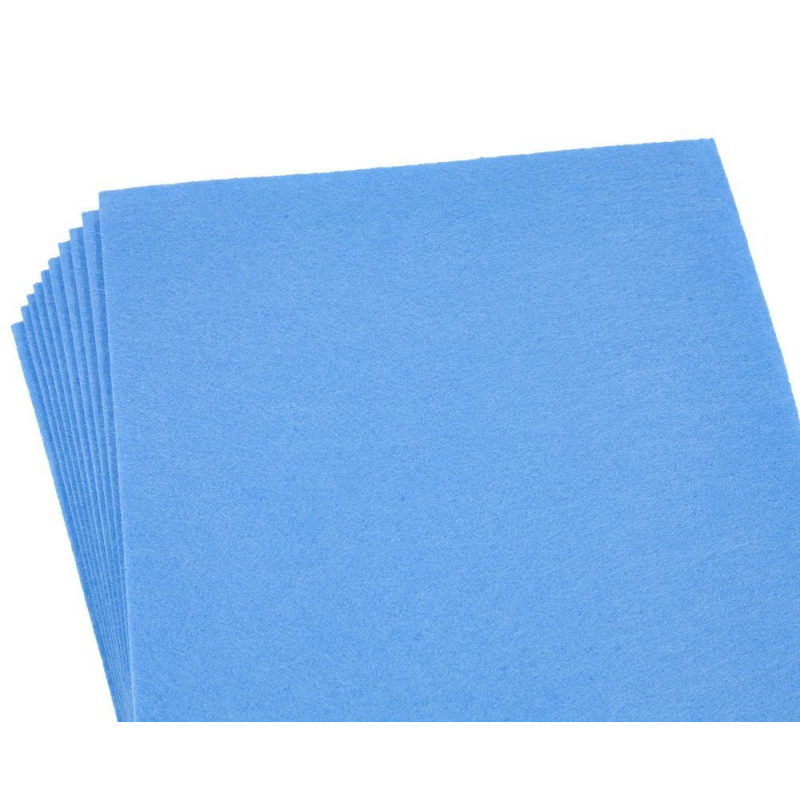 Фетр А4 1,2мм (10 листів) темно-блакитний 170HQ-019 KNZ