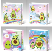 Пакет подарунковий, “Авокадо“, 4 дизайни, 210 г, 18x24x8,5см, DV-2108 S KNZ