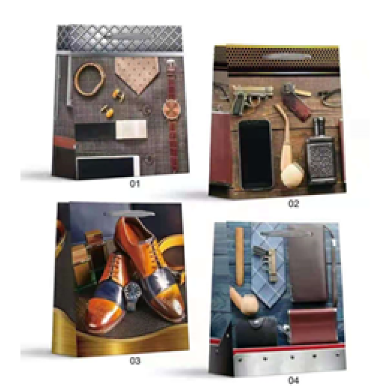 Пакет подарунковий, “Чоловічий набір“, 4 дизайни, 210 г, 26x32x10см, DV-2155 М KNZ Пакет подарунковий, “Чоловічий набір“, 4 дизайни, 210 г, 26x32x10см, DV-2155 М KNZ