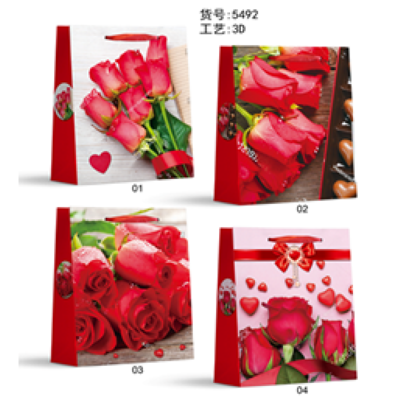 Пакет подарунковий, “Троянди“, 4 дизайни, 210 г, 26x32x10см, DV-2158 М KNZ Пакет подарунковий, “Троянди“, 4 дизайни, 210 г, 26x32x10см, DV-2158 М KNZ