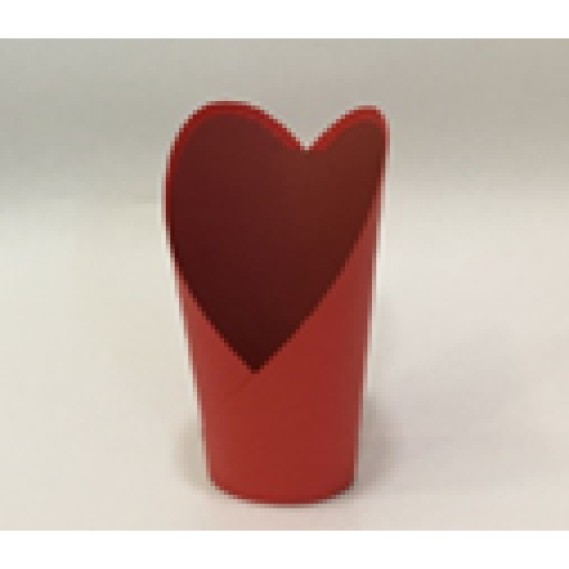 Декоративна коробка для квітів, червона, 13,5x10x22см, W3013 KNZ Декоративна коробка для квітів, червона, 13,5x10x22см, W3013 KNZ