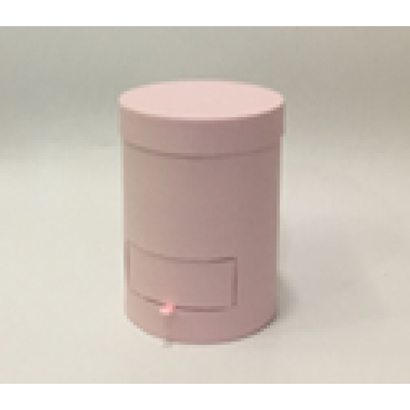 Подарункова коробка кругла - пудра, 17x20см, W3024 KNZ