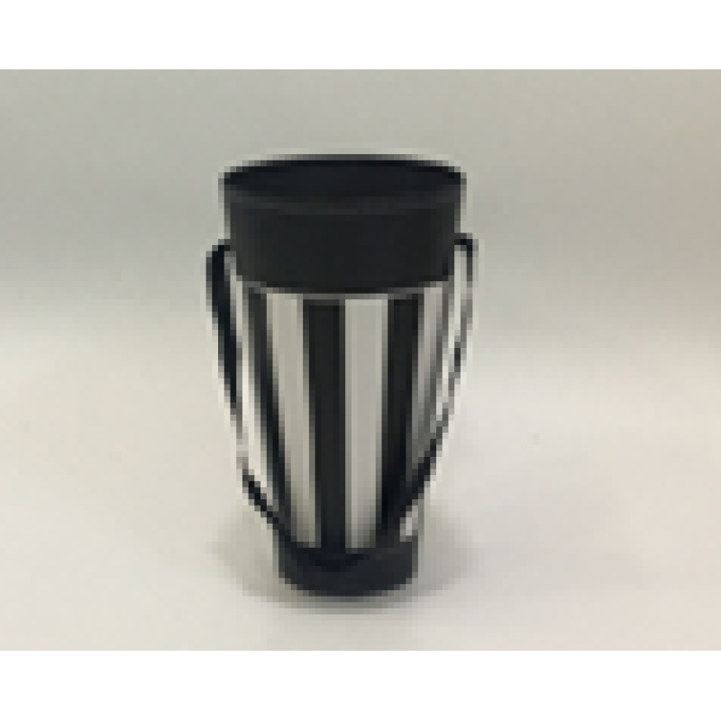 Декоративна коробка для квітів, чорна, 13,5x8x22см, W3048 KNZ Декоративна коробка для квітів, чорна, 13,5x8x22см, W3048 KNZ