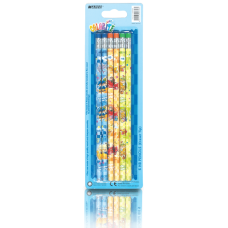 Олівці прості 6 шт “MARCO“ Colorite з гумкою 1000EB-6BL KNZ