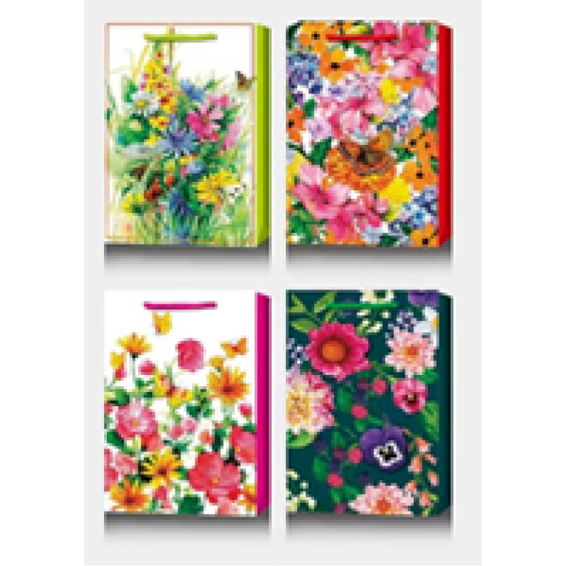 Пакети 18x23x8см подарункові “Польові квіти“, Unison, YM 8034-S KNZ Пакети 18x23x8см подарункові “Польові квіти“, Unison, YM 8034-S KNZ