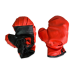 Боксерський набір червоно-чорні рукавички та лапа Strateg 2085 KNZ Боксерський набір червоно-чорні рукавички та лапа Strateg 2085 KNZ