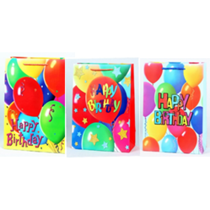 Пакети 31x42x12см подарункові “Повітряні кулі“, Unison, YM 8041-L KNZ