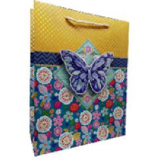 Пакети 18x23x8см подарункові “Метелики“, Unison, YM 8042-S KNZ