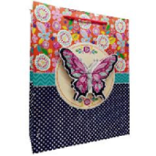 Пакети 31x42x12см подарункові “Метелики“, Unison, YM 8042-L KNZ