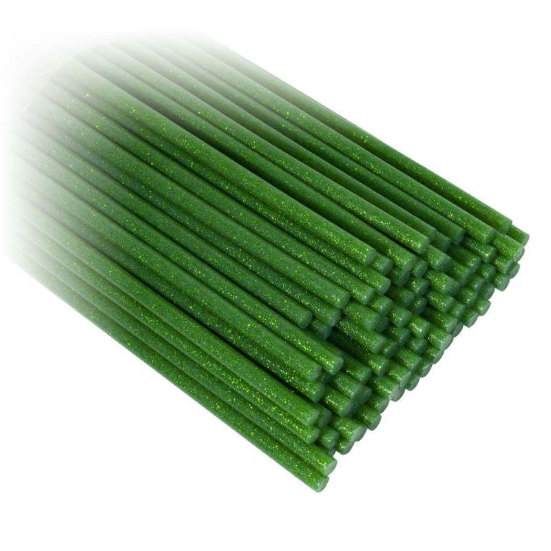 Клей сухий для термо пістолета зелений з глітером, d=0,7см CST07 green KNZ