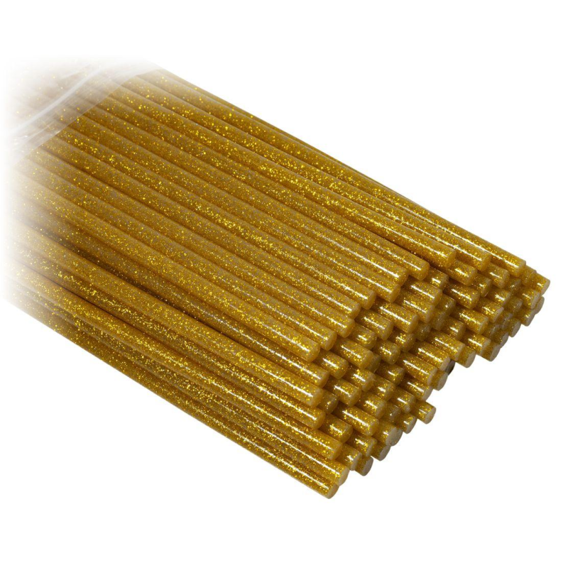 Клей сухий для термо пістолета золото з глітером, d=0,7см CST07 gold KNZ