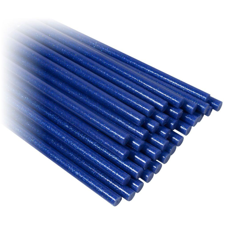 Клей сухий для термо пістолета синій з глітером, d=1,1см CST11 blue KNZ