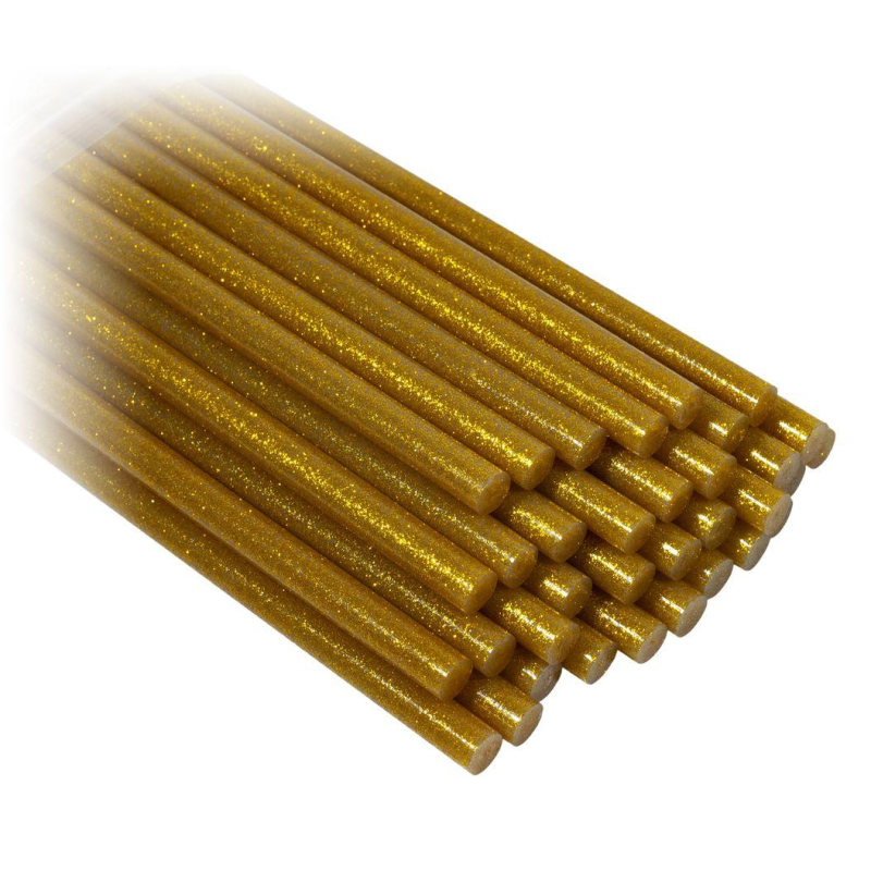 Клей сухий для термо пістолета золото з глітером, d=1,1см CST11 gold KNZ